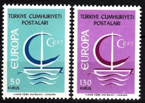 TURKEY 1966 EUROPA. Complete set, MNH