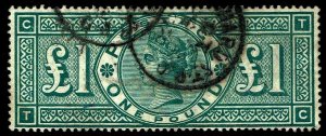 1891 Great Britain #124 QV Wmk 30 3 Imp Crowns - Used - VF - CV$800.00 (E#3958)