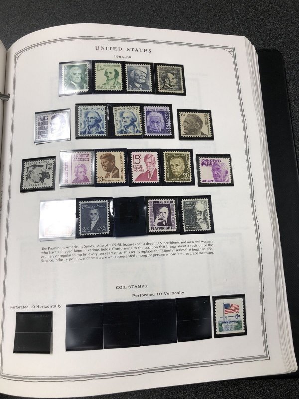 US Collection In Album: 1920’s-1988 Mostly Never Hinged Retail Value Over $700+