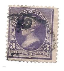 US#221 $0.03 Jackson Purple  (U) CV $9.00