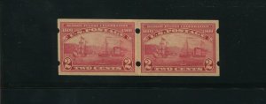 Scott 373 Hudson Fulton Brinkerhoff Type II Mint Paste Up Pair of Stamps By229