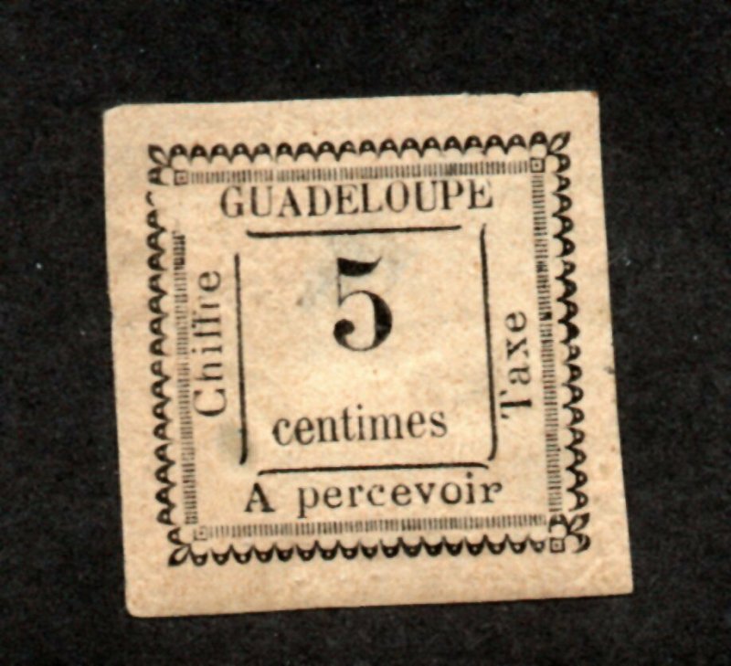 Guadeloupe - Sc# J6 MH (gum thin)    -     Lot 0421109