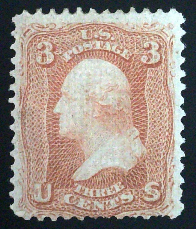 US Scott #94 - 3c Red - Washington - F-Grill - OG - 2021 APS cert - 1868