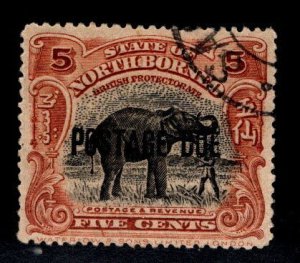 North Borneo Scott J35 used postage due stamp perf 14, CV $30