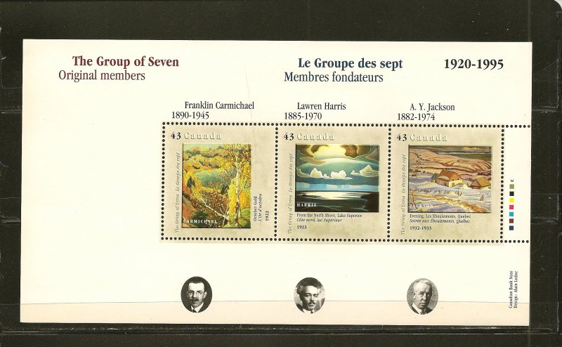 Canada 1559-1560 The Group of Seven Artists Souvenir Sheets MNH