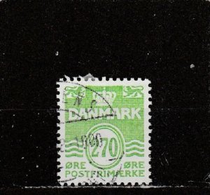 Denmark  Scott#  794  Used  (1988 Wavy Lines)