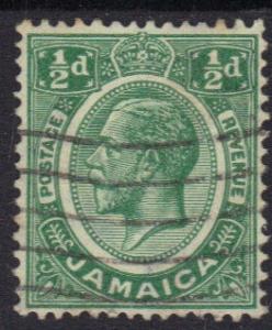 Jamaica  1912 used   1/2 d. King George V    #