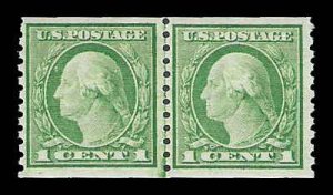 PCBstamps  US # 452 Line Pair 2c(2x1c)Washington, MNH, (1)