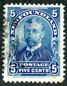 Newfoundland, Scott #85, Used