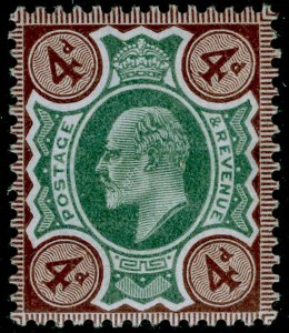 SG238 SPEC M24(-), 4d deep green & chocolate-brown (OCP), M MINT. HENDON CERT