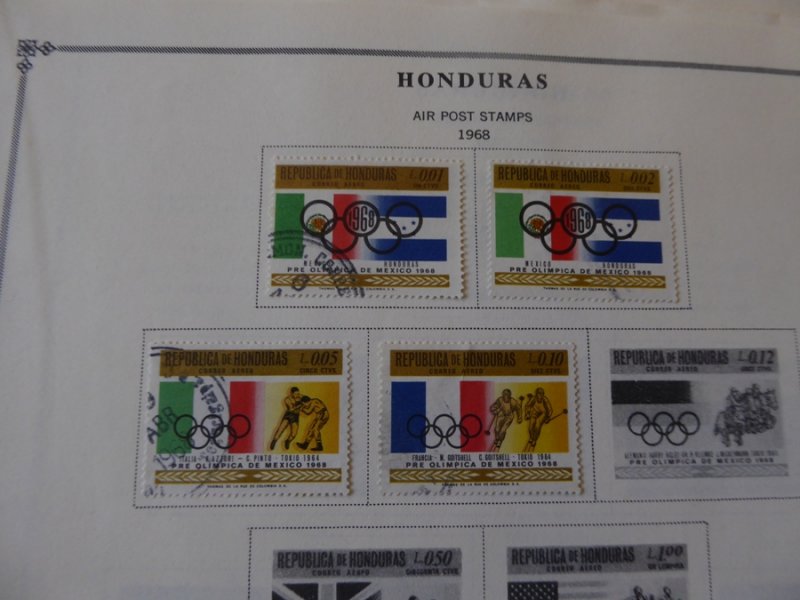 Honduras 1865-1976 Mint/Used Stamp Collection on Scott Intl Album Pages