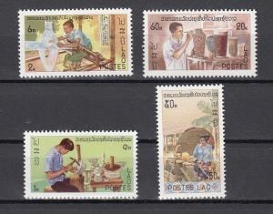 Laos, Scott cat. 283-286. Crafts issue.