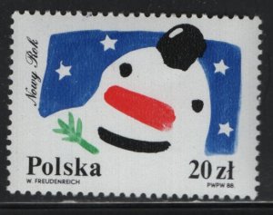 POLAND, 2886, MNH, 1988, New year 1989