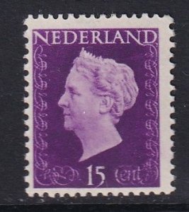 Netherlands  #291  MNH  1947  Wilhelmina   15c
