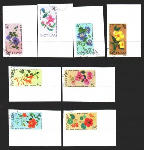 Vietnam. 1980. 1137u-44u. Flowers, flora, climbing plants. USED.