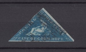 Cape Of Good Hope 1853 4d Blue Triangle Used BP9396