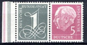 Germany Bund Scott # 737A, 704, mint nh, se-tenant, W17YII