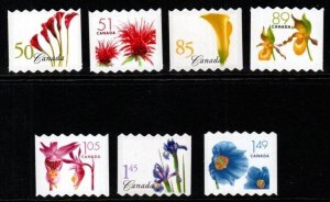 CANADA SG2303/9 2004-5 FLOWERS SELF ADHESIVE MNH