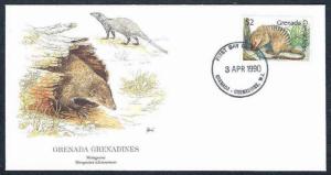 Grenada Grenadines 1990 Mongoose, Animal, Mammal, Wild life, Fauna FDC # 7167