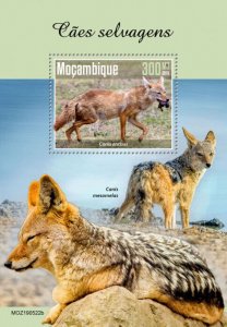 Mozambique 2019 MNH Wild Animals Stamps Wild Dogs African Wolf Wolves 1v S/S