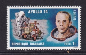Togo   #774  MNH 1971 Apollo 14 moon landing 1fr