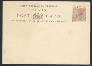 NEVIS QV 1½d postcard fine unused..........................................61400