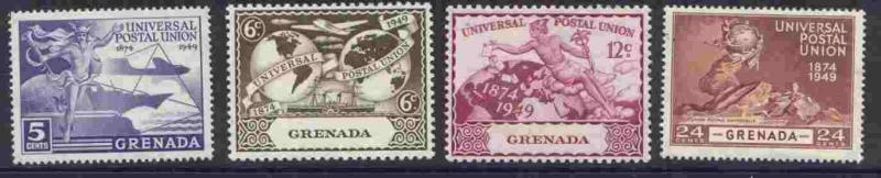 Grenada 147-50 MNH UPU, Ship, Aircraft, Map