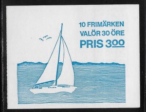 SWEDEN SC# 758a COMP BKLT/10 FVF/MLH 1967