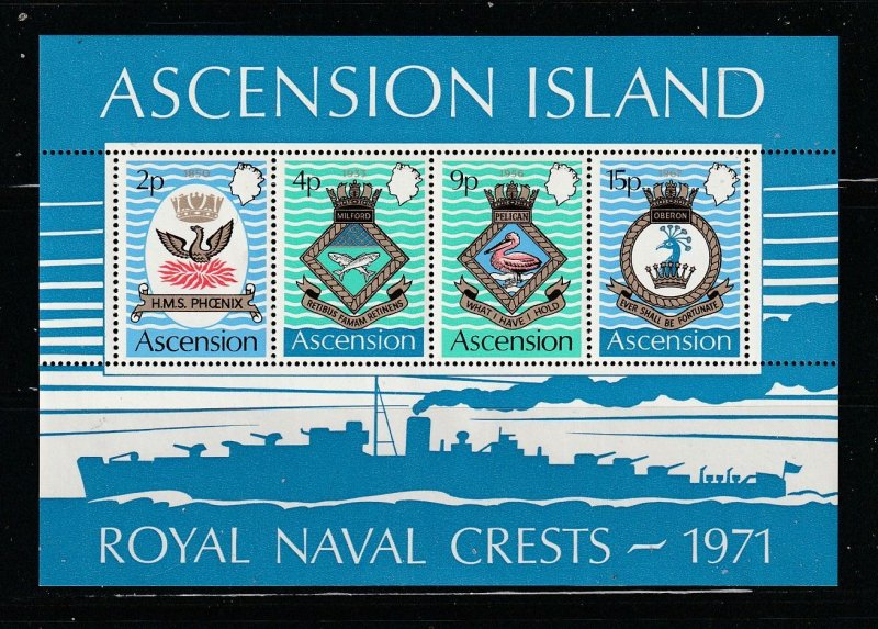 Ascension 155a Souvenir Sheet Set MNH Coat Of Arms