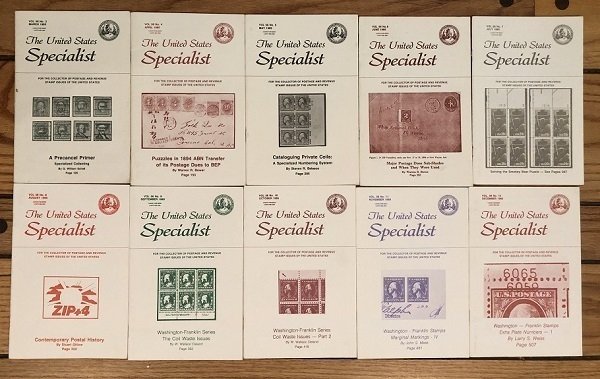 10 Different Volumes of The United States Specialist from 1985