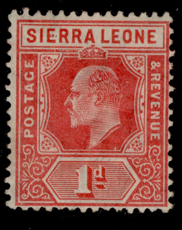 SIERRA LEONE EDVII SG100a, 1d red, M MINT. Cat £18.