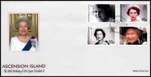 Ascension 891-894 Queen Elizabeth II U/A FDC