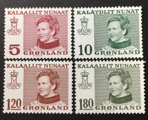 Greenland 1973-9 #86-7, 93, 97, MNH, CV $2.20