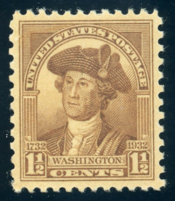 US Stamp #706 Washington 1-1/2c - PSE Cert - XF 80 - Mint OGNH