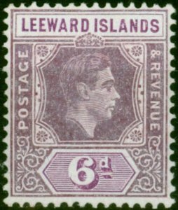 Leeward Islands 1942 6d Deep Dull Purple & Bright Purple SG109 Fine LMM