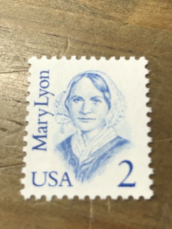 Scott 2169- 2c Mary Lyon, Great Americans- MNH 1987- unused mint stamp 