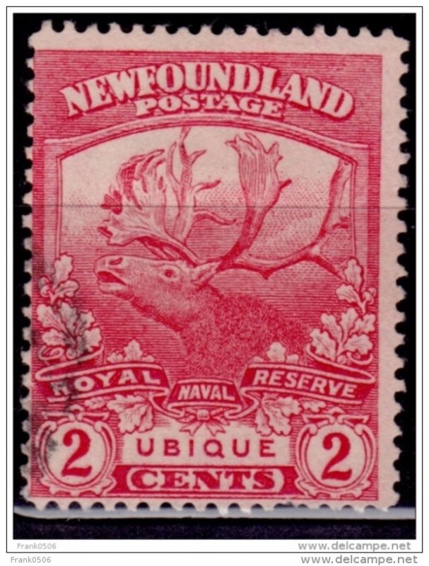 Newfoundland 1919, Caribou, 2c, Scott# 116, used