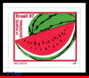 2636r BRAZIL 1999 FRUITS, WATERMELON, DATED 1997, SV $6.00, RHM 766, MNH