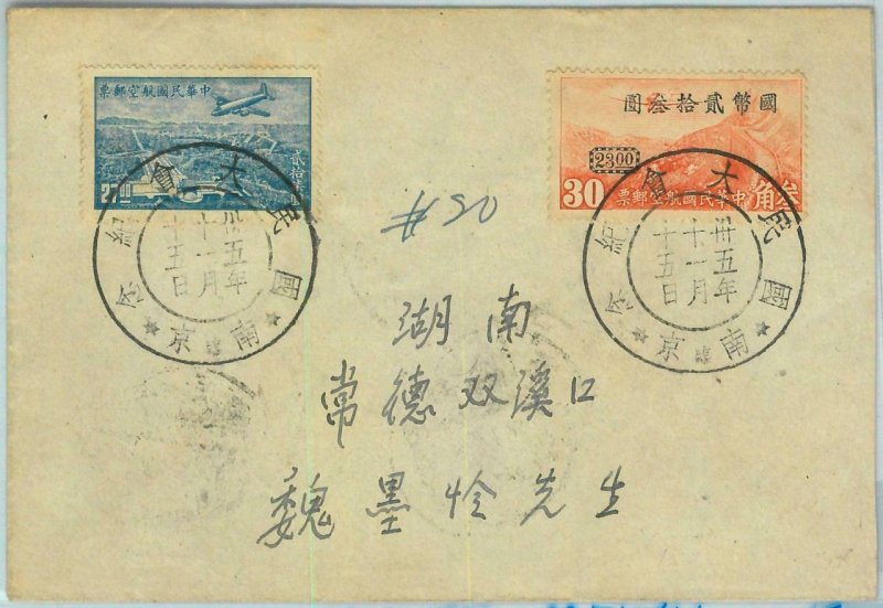 BK0463  -  CHINA -  POSTAL HISTORY -  Rare SPECIAL POSTMARK  on COVER