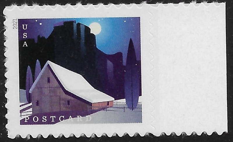 US #5549 (36c) Barns - Snow-covered Western Barn ~ MNH