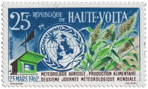 UPPER VOLTA - 1962 - World Meteorological Day - Perf 1v - Mint Never Hinged