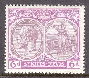 St. Kitts and Nevis - Scott #30 - MH - Minor paper adhesion/rev. - SCV $4.00