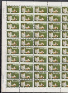 Canada Scott 608 MNH Plate Sheet -1972 Christmas Issue