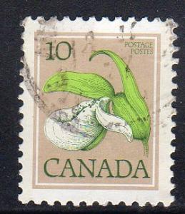 Canada 711 - Used-NH - Franklins Ladys-slipper