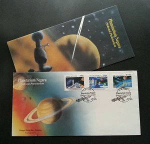 Malaysia National Planetarium 1994 Space Planet Earth Solar (FDC) *rare toning