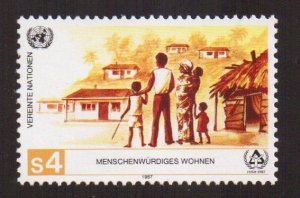 United Nations Vienna  #68  MNH 1987 shelter for the homeless  4s