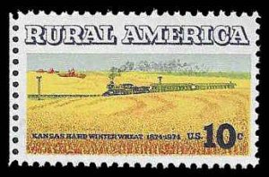 PCBstamps   US #1506 10c Rural American - Wheat, MNH, (55)