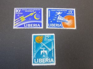 Liberia 1963 Sc 408-9,C151 set MNH