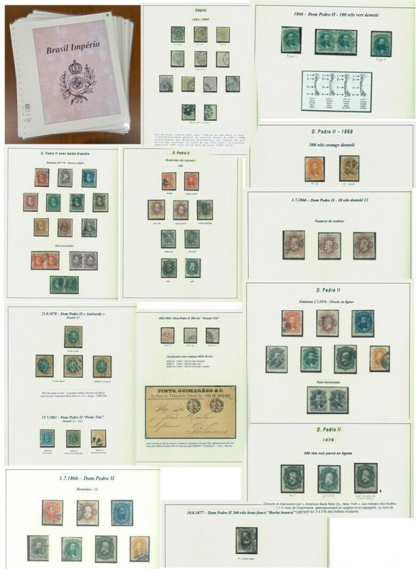 BRAZIL 1866/88  EMPIRE - Dom Pedro small specialized collection