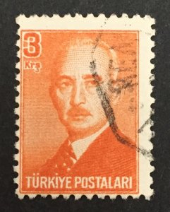 Turkey 1948 #966, Ismet Ononu, Used.